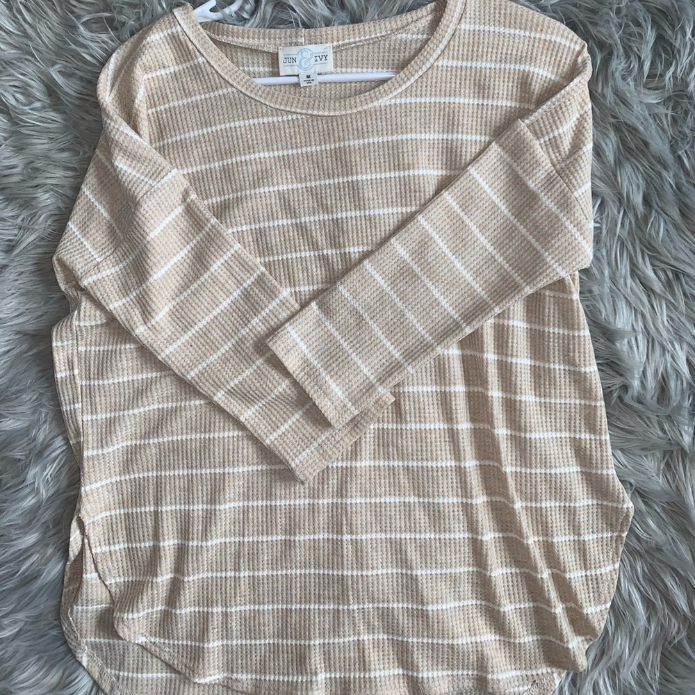 Waffle knit top